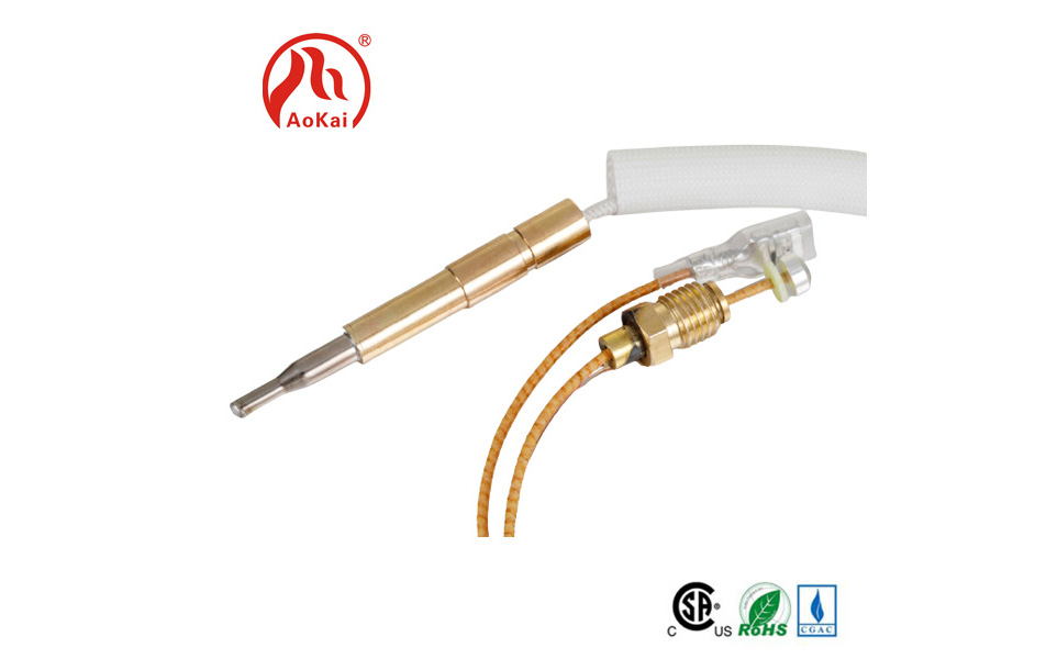 Installation de thermocouple de type coude infrarouge